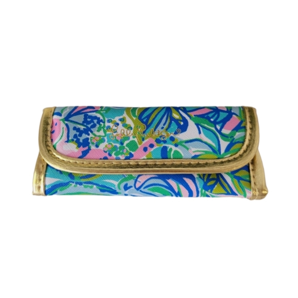 Lilly Pulitzer makeup brush small travel kit case